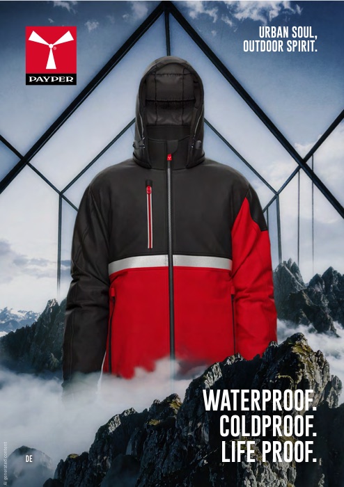 Payper-Katalog: Jacken – Padded & Soft-Shells (Titelseite)