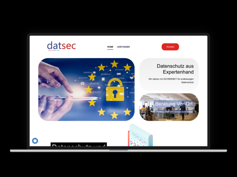 Datsec – Webdesign-Referenz von webstudiopfalz