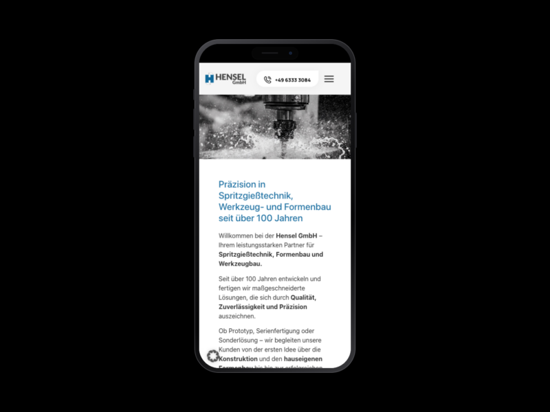 Hensel GmbH – Webdesign-Referenz von webstudiopfalz