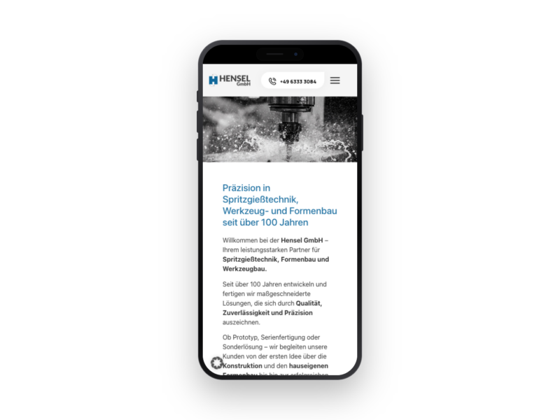 Hensel GmbH – Webdesign-Referenz von webstudiopfalz
