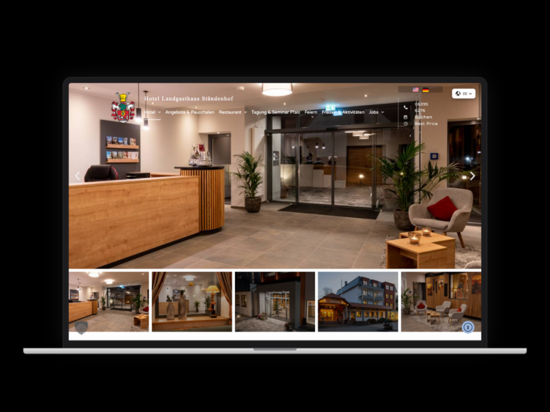 Hotel Landgasthaus Ständenhof – Webdesign-Referenz von webstudiopfalz