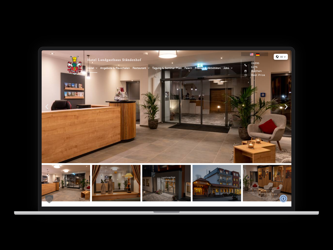 Hotel Landgasthaus Ständenhof – Webdesign-Referenz von webstudiopfalz