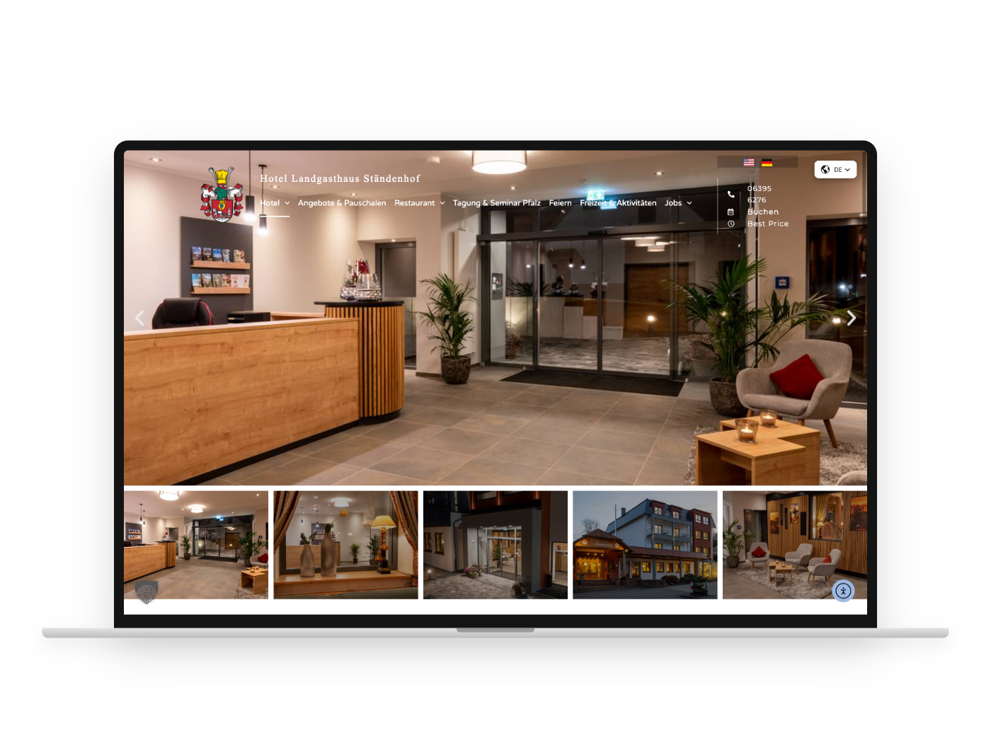 Hotel Landgasthaus Ständenhof – Webdesign-Referenz von webstudiopfalz