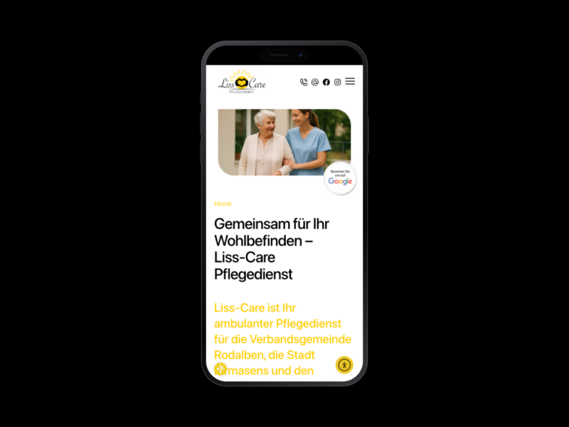 Liss Care – Webdesign-Referenz von webstudiopfalz
