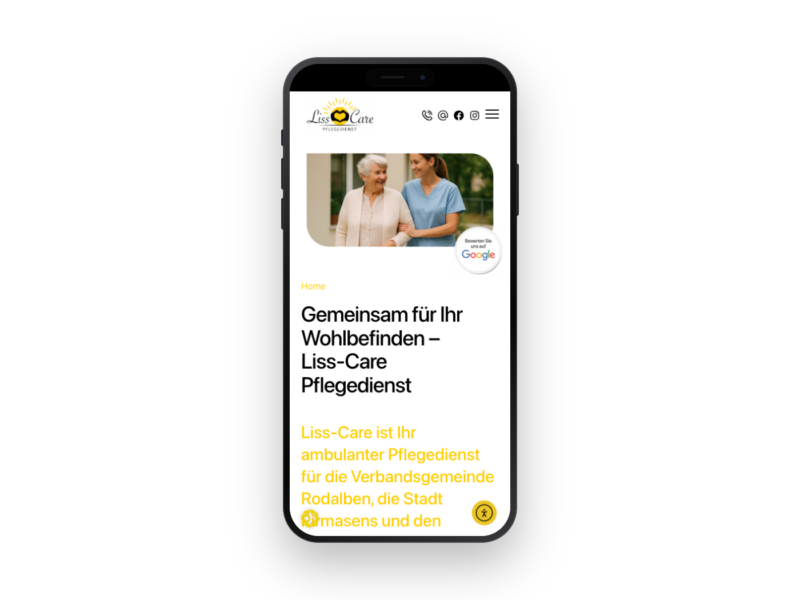 Liss Care – Webdesign-Referenz von webstudiopfalz