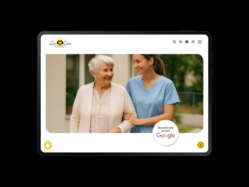 Liss Care – Webdesign-Referenz von webstudiopfalz