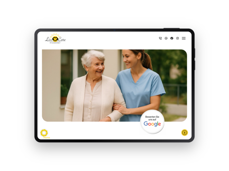 Liss Care – Webdesign-Referenz von webstudiopfalz