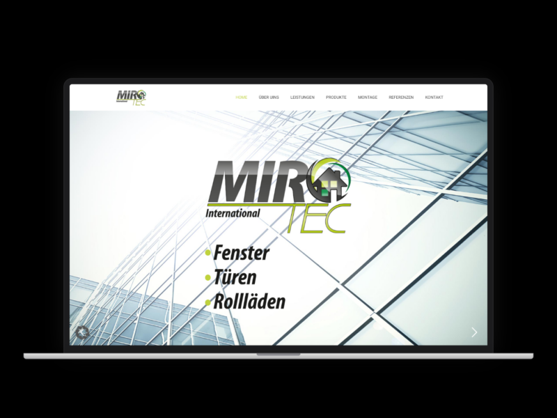 MiroTec – Webdesign-Referenz von webstudiopfalz