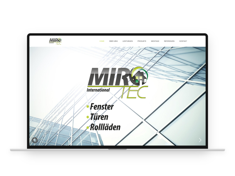 MiroTec – Webdesign-Referenz von webstudiopfalz