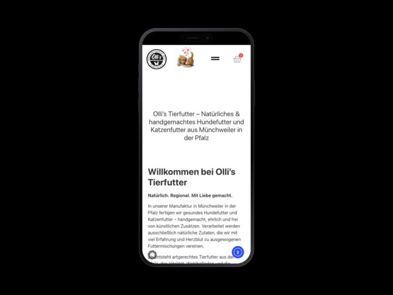 Ollis Tierfutter – Webdesign-Referenz von webstudiopfalz