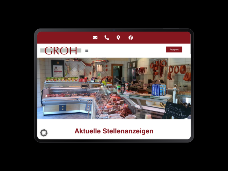 Partyservice Groh – Webdesign-Referenz von webstudiopfalz