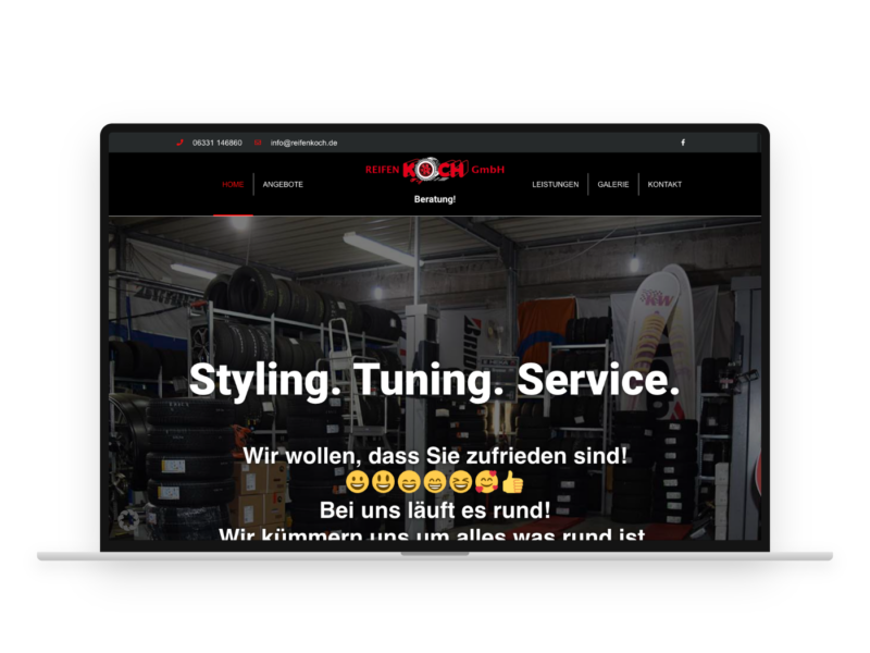 Reifenkoch – Webdesign-Referenz von webstudiopfalz